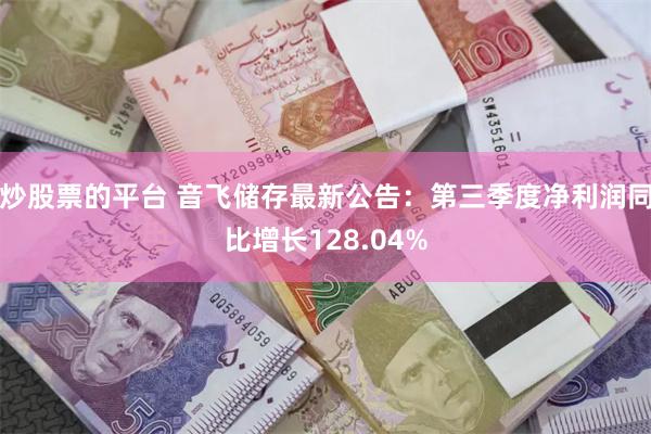 炒股票的平台 音飞储存最新公告：第三季度净利润同比增长128.04%
