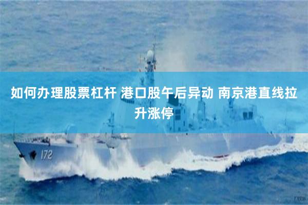 如何办理股票杠杆 港口股午后异动 南京港直线拉升涨停