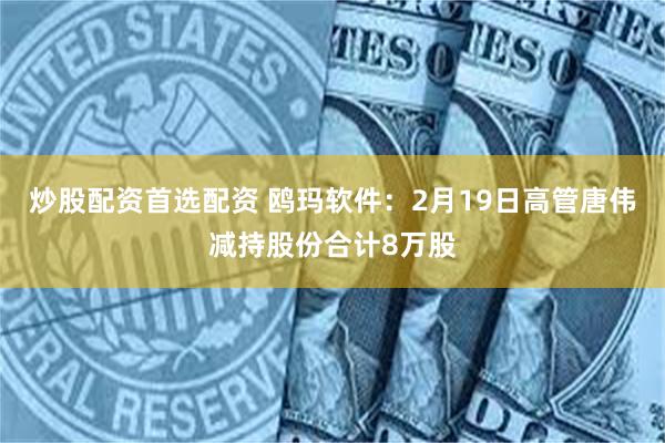 炒股配资首选配资 鸥玛软件：2月19日高管唐伟减持股份合计8万股
