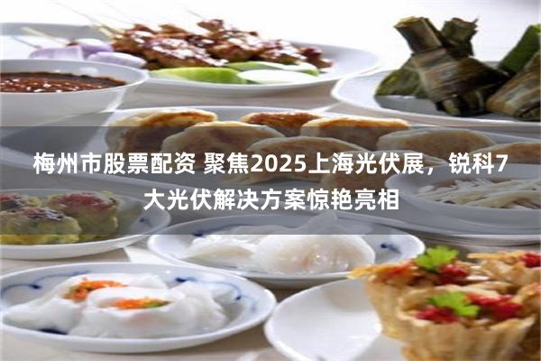 梅州市股票配资 聚焦2025上海光伏展，锐科7大光伏解决方案惊艳亮相