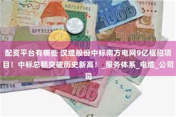 配资平台有哪些 汉缆股份中标南方电网9亿框招项目！中标总额突破历史新高！_服务体系_电缆_公司