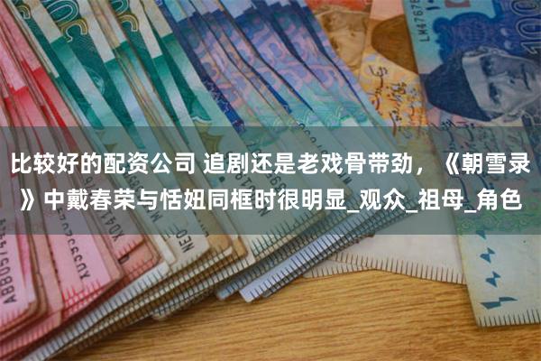 比较好的配资公司 追剧还是老戏骨带劲，《朝雪录》中戴春荣与恬妞同框时很明显_观众_祖母_角色